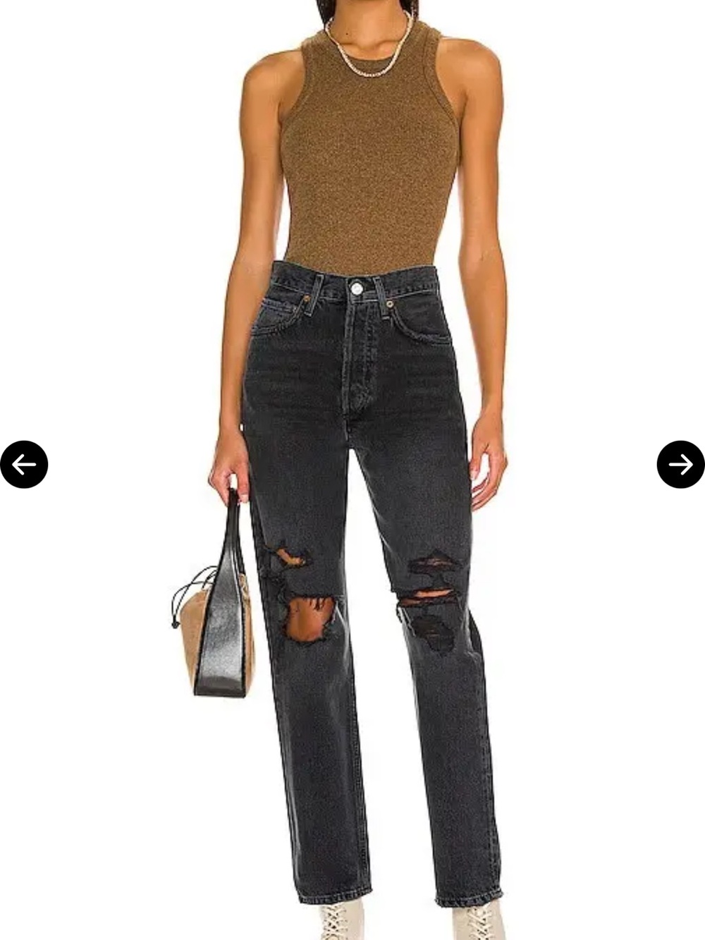 Agolde 90’s mid rise loose in Black